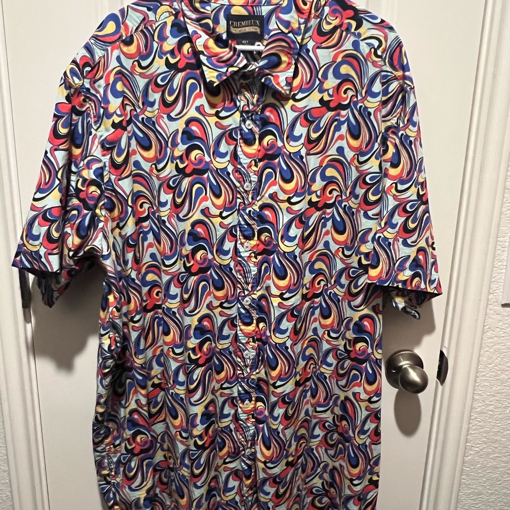 Daniel Cremieux Red White Blue Casual Button Down Shirt